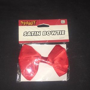 Satin Red Bowtie